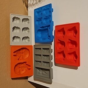 Set of 5 star wars silicone molds